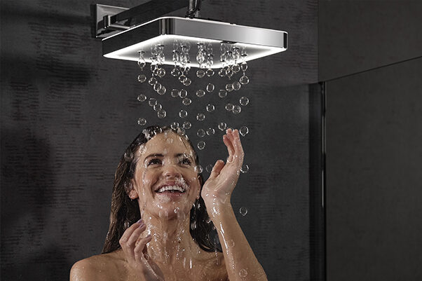 BubbleSpa® Thermostatic Concealed Mixer Shower Set – Ceiling Arm (Square shower head)